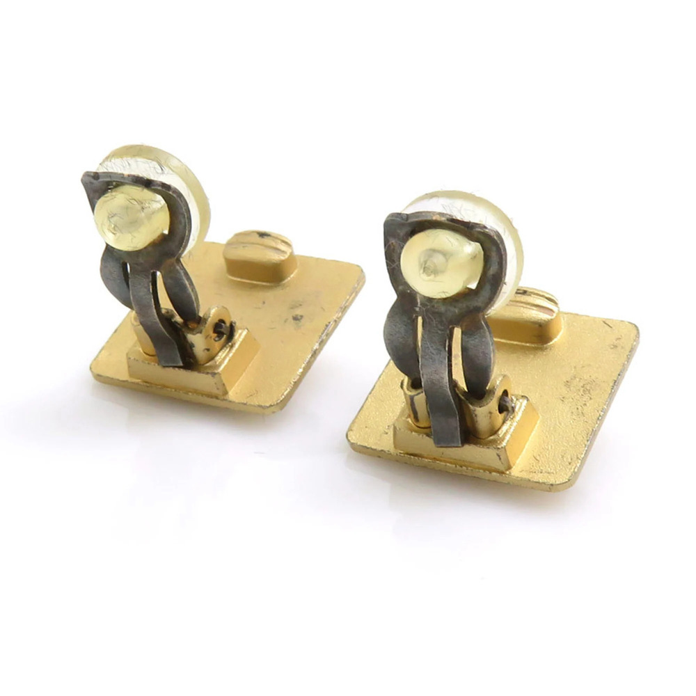 CHANEL Gold Logo Earrings - Picture 5 of 14